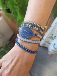Bratara Lapis Lazuli Argintiu photo review