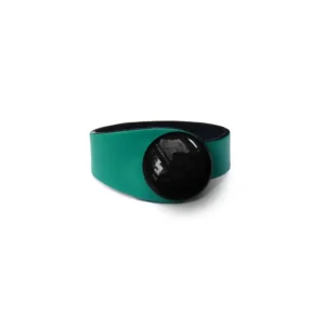 Brățară Din Piele Soria Black+ Buton Ceramic