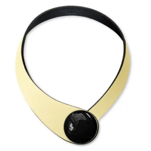 Colier Din Piele Madrid + Buton Ceramic