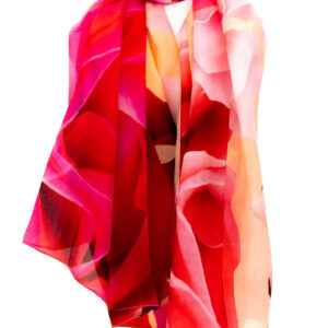 Esarfa Matase Red Rose