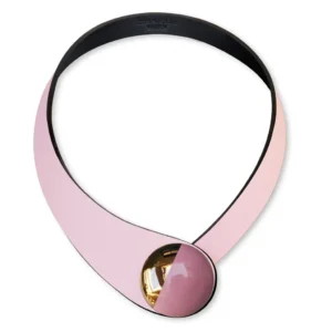 Colier Din Piele Valencia + Buton Ceramic