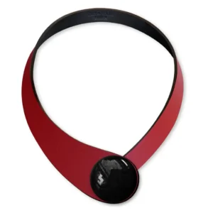 Colier Din Piele Uelba+ Buton Ceramic