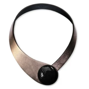 Colier Din Piele Teruel + Buton Ceramic
