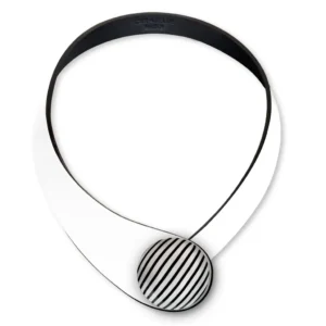 Colier Din Piele Sevilla + Buton Ceramic