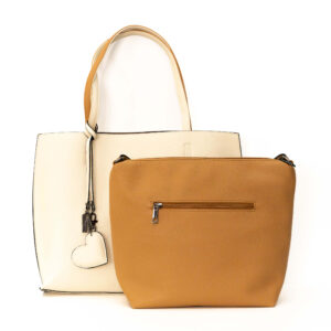 Borsa Geanta cu doua fete Beige&Brown
