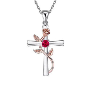ROSE CROSS colier