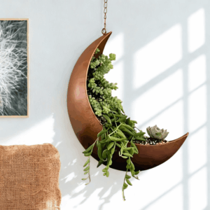 Boho plantator lunar suspendat