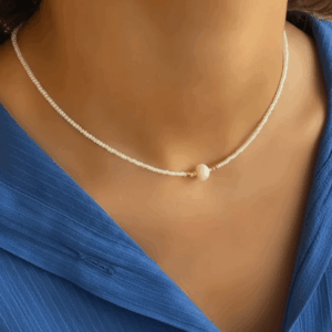 Serene Pearl (Alb) Colier