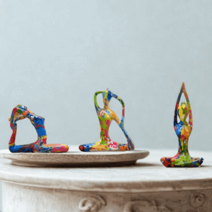 Sculptură abstractă yoga 3 bucăți