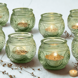 Vintage suport lumânare verde