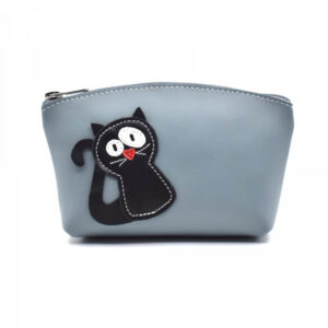 Suport de machiaj sau stilou din piele Pisoi