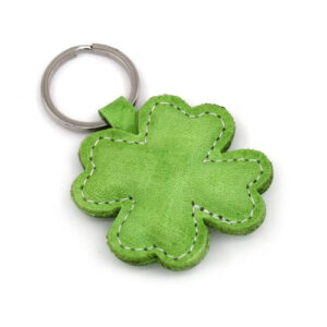 Breloc din piele Trifoi