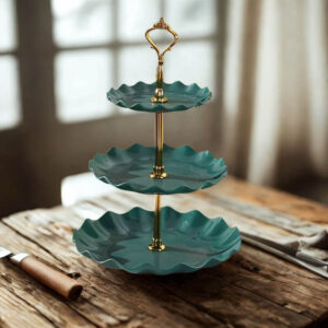 Suport elegant pentru fructe - verde