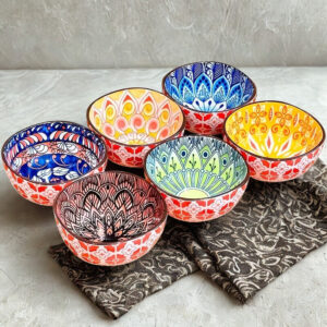 Boho ceramice boeme 6 buc