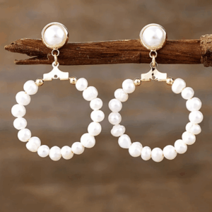 Circle Elegance Pearl cercei