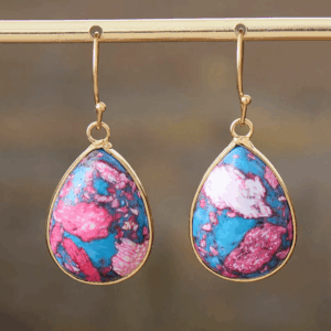 Cercei  Jaspis Cotton Candy