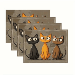 Set de 4 șervețele de masă - pisici